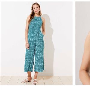 Loft smocked jumpsuit romper size 10